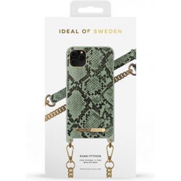 iDeal of Sweden Phone Necklace Case iPhone 11 Pro Max/XS Max Khaki Python