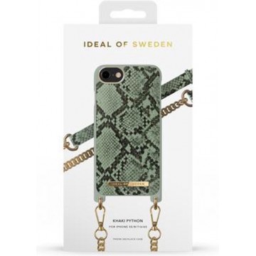 iDeal of Sweden Phone Necklace Case iPhone 8/7/6/6s/SE Khaki Python