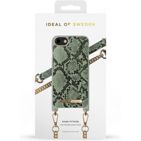 iDeal of Sweden Phone Necklace Case iPhone 8/7/6/6s/SE Khaki Python