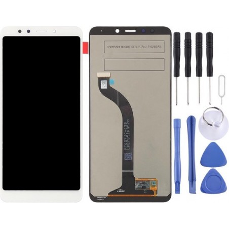 LCD-scherm en Digitizer volledige montage voor Xiaomi Redmi 5 (wit)