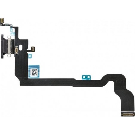Replacement Charge/Data Connector incl. Flex Cable for Apple iPhone X Black OEM