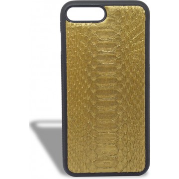 Luxe iPhone 7 Plus Case Python Gold - Sjiek Amsterdam