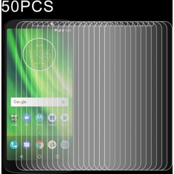 50 PCS 0,26 mm 9 H 2.5D Gehard Glas Film voor Motorola Moto G6 Play