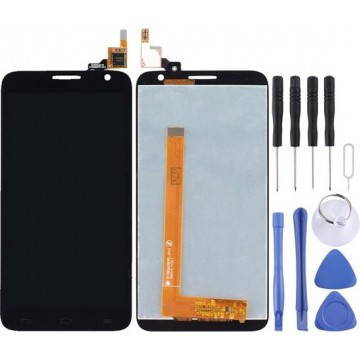 Let op type!! LCD Screen and Digitizer Full Assembly for Alcatel One Touch Idol 2 S / 6050 / 6050Y / OT-6050(Black)