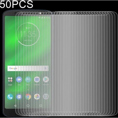 50 STKS 0.26mm 9H 2.5D Gehard Glas Film voor Motorola Moto G6 Plus