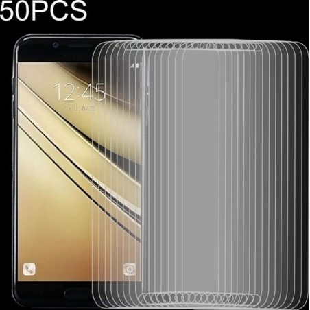 50 STKS 9H 2.5D gehard glasfilm voor Galaxy C7 (2017)