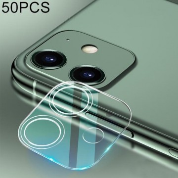 50 stuks voor iPhone 11 HD achteruitrijcamera Lensbeschermer Gehard glasfilm