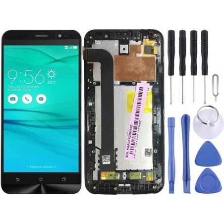 Let op type!! LCD Screen and Digitizer Full Assembly with Frame for Asus Zenfone GO ZB552KL X007D(Black)