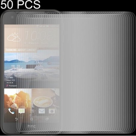 50 STUKS 0,26 mm 9H 2,5D film van gehard glas voor HTC Desire 830