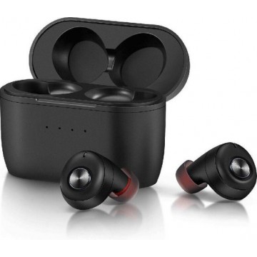 DrPhone Predator Pro – In Ear Gaming Oortjes-  APTX  – Noise Cancel – Draadloos Opladen -Water Proof -  Zwart