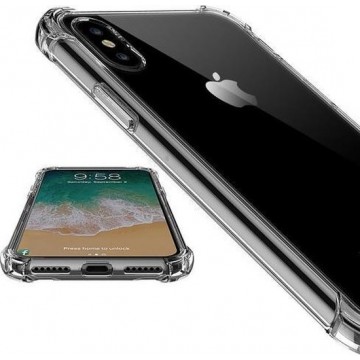 Transparant tpu siliconen hoesje voor Apple iPhone X met extra versteviging aan de randen