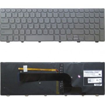 Let op type!! Amerikaanse versie toetsenbord met Toetsenbordverlichting voor DELL Inspiron 15 7000-serie 7537 P36F