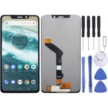 Let op type!! LCD Screen and Digitizer Full Assembly for Motorola One (P30 Play) (Black)