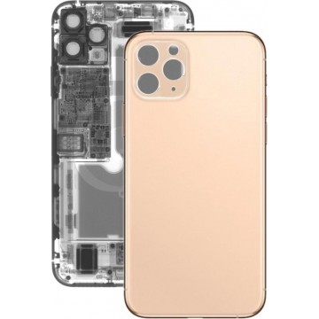 Back Battery Cover Glass Panel voor iPhone 11 Pro (goud)