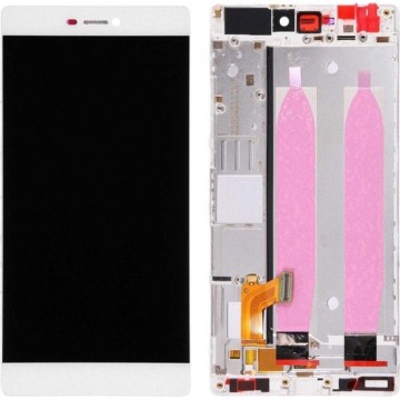Let op type!! For Huawei P8 LCD Screen and Digitizer Full Assembly with Frame(White)