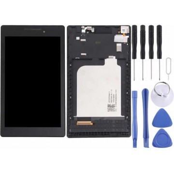 Let op type!! LCD Screen and Digitizer Full Assembly with Frame for Lenovo Tab 2 A7-10 (Black)