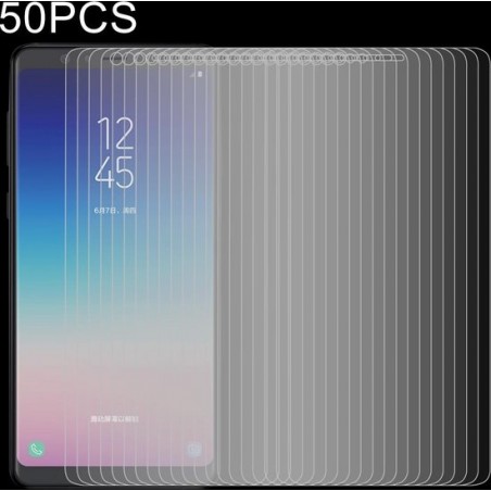 50 stuks 0.26mm 9H 2.5D gehard glasfolie voor Galaxy A9 Star