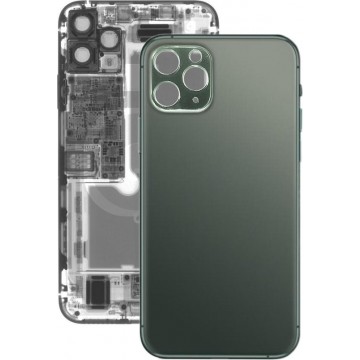 Back Battery Cover Glass Panel voor iPhone 11 Pro (groen)