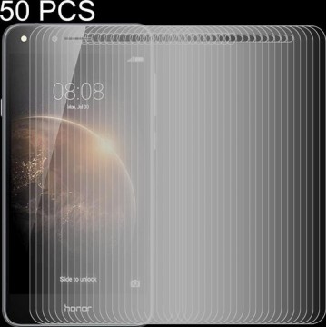 50 STKS 0.26mm 9H 2.5D Gehard Glas Film voor Huawei Honor 5A
