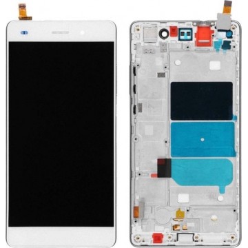 Let op type!! Huawei P8 Lite LCD Screen and Digitizer Full Assembly with Frame(White)