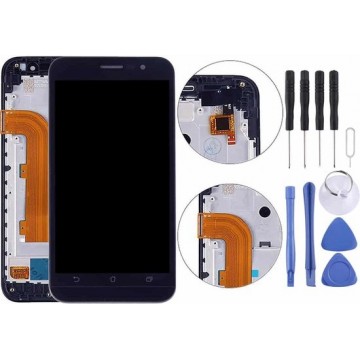 Let op type!! 5.0 inch LCD Screen and Digitizer Full Assembly with Frame for Asus Zenfone Go ZB500KL X00AD(Black)