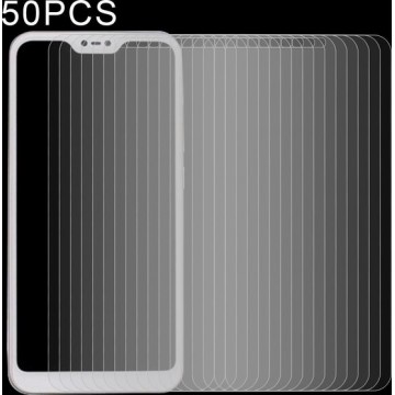 Let op type!! 50 stuks 0 26 mm 9H 2.5D getemperd glas Film voor Xiaomi Redmi 6 Pro / Mi A2 Lite  geen retailpakket