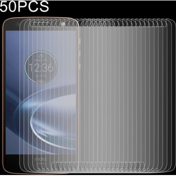 50 STKS 0.26mm 9H 2.5D gehard glasfolie voor Motorola Moto Z Force