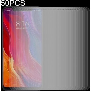 50 STKS 0.26mm 9H 2.5D gehard glasfolie voor Xiaomi Mi 8