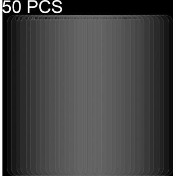 50 PC's voor LG Q6 + 0,26 mm 9H Oppervlaktehardheid 2.5D Gebogen randscherm voor gehard glas