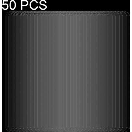 50 PC's voor LG Q6 + 0,26 mm 9H Oppervlaktehardheid 2.5D Gebogen randscherm voor gehard glas