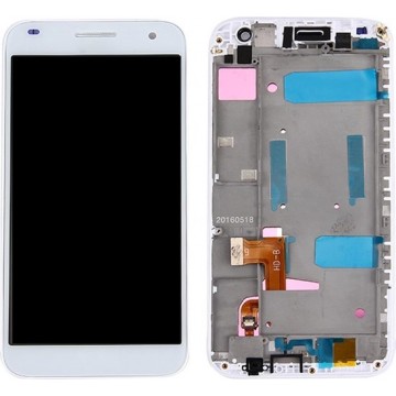 Let op type!! For Huawei Ascend G7 LCD Screen and Digitizer Full Assembly with Frame(White)