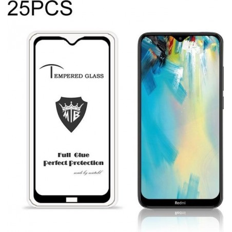 Let op type!! 25 stuks MIETUBL voor Xiaomi Redmi 8/8A Anti-Glare volledig scherm gehard glas film