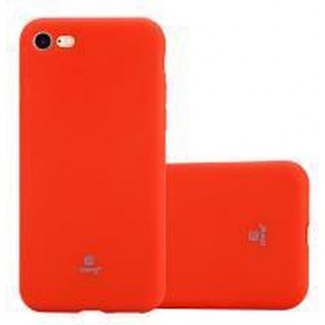 Crong Soft Skin Cover - Case voor iPhone SE 2020/8/7 (rood)