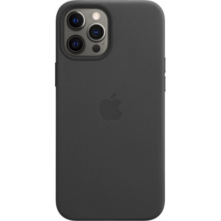 Apple leren hoesje met MagSafe - Voor iPhone 12 Pro Max - Zwart