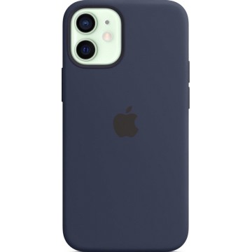 Siliconenhoesje met MagSafe voor iPhone 12 Mini- Donkermarineblauw