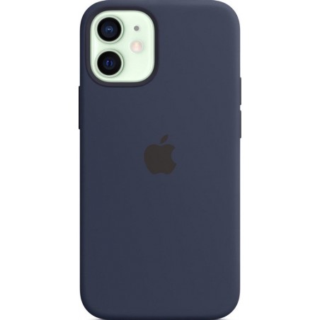 Siliconenhoesje met MagSafe voor iPhone 12 Mini- Donkermarineblauw