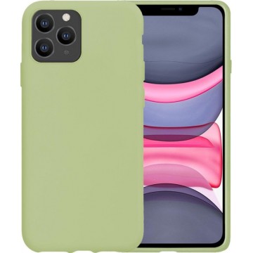 iPhone 11 Pro Max Hoes Case Siliconen Hoesjes Hoesje Cover - Groen