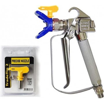 Hogedruk Airless spuittoestel spuitpistool & Nozzle houder & Nozzle Set  verf sproeier sproeier accessoires (blauw)