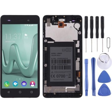 Let op type!! LCD Screen and Digitizer Full Assembly with Frame for Wiko Lenny 3(Black)
