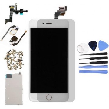 Voor Apple iPhone 6 Plus - A+ Voorgemonteerd LCD scherm Wit & Tools + Screen Guard