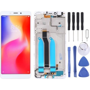 Let op type!! LCD Screen and Digitizer Full Assembly with Frame for Xiaomi Redmi 6A / Redmi 6 (Black)