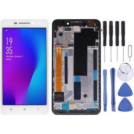 LCD-scherm en Digitizer volledige montage met frame voor Lenovo A5000