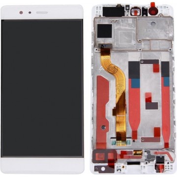 Let op type!! For Huawei P9 Standard Version LCD Screen and Digitizer Full Assembly with Frame(White)
