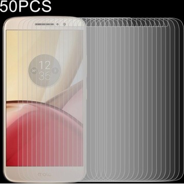 50 STKS 0.26mm 9H 2.5D Gehard Glas Film voor Motorola Moto M