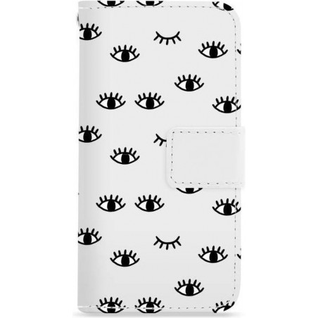 FOONCASE iPhone 6 Plus hoesje - Bookcase - Flipcase - Hoesje met pasjes - Eyes / Ogen