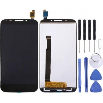 Let op type!! LCD Screen and Digitizer Full Assembly for Alcatel One Touch POP S7 / 7045 / OT7045 / 7045Y(Black)