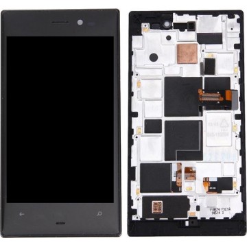 iPartsBuy for Nokia Lumia 928 LCD Screen + Touch Screen Digitizer Assembly with Frame(Black)