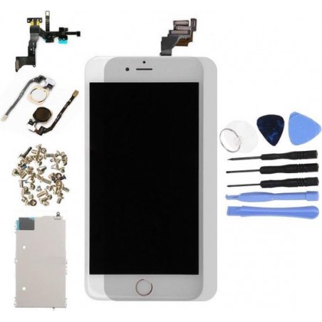 Voor Apple iPhone 6S Plus - AA+ Voorgemonteerd LCD scherm Wit & Tools + Screen Guard