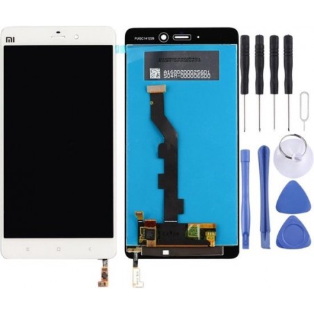 Let op type!! LCD Screen and Digitizer Full Assembly for Xiaomi Mi Note(White)