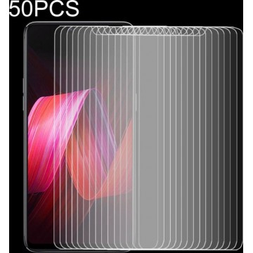 50 STUKS 9H 2.5D gehard glasfilm voor OPPO R15 / R15 Pro